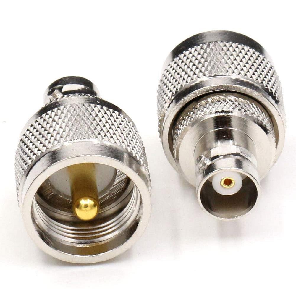 BNC Female Jack to PL-259 UHF Male Plug RF Adapter Connector - Envistia Mall