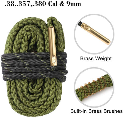 Bore Rope Barrel Cleaner Snake for .38 .357 .380 Caliber & 9mm Rifles & Pistols from Envistia Mall