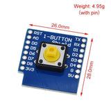 Button Shield for D1 Mini ESP8266 WiFi WeMos Module IoT Wireless Control - Envistia Mall
