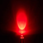 Clear Red LED 3mm 2V 620nM Super Bright Transparent - 10x 25x 50x 100x Pkgs - Envistia Mall
