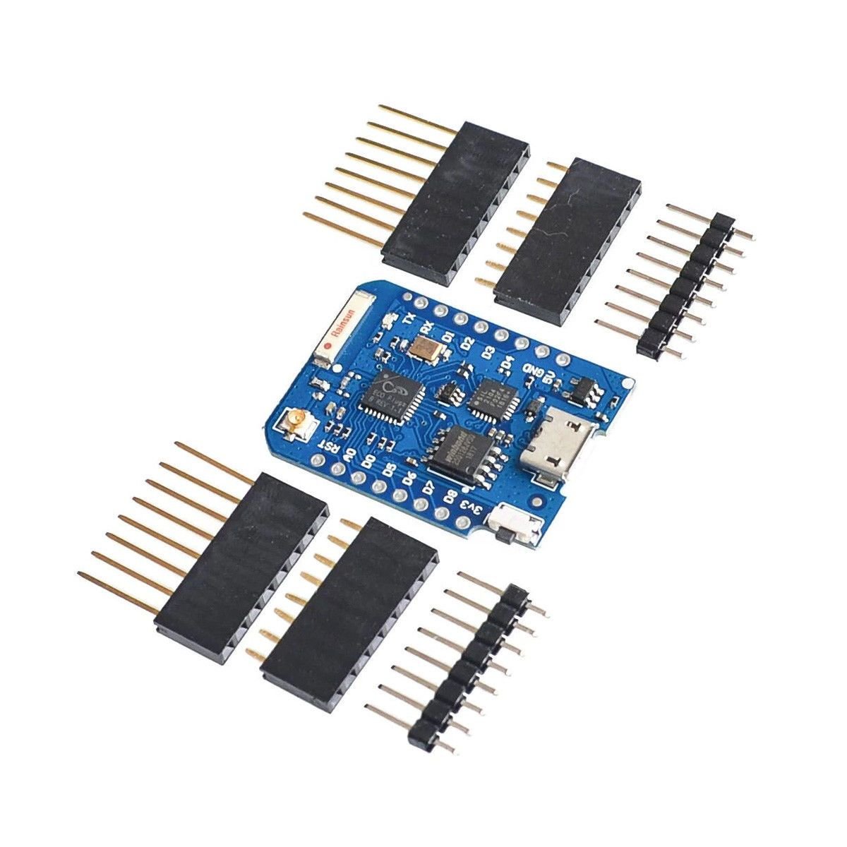 D1 Mini Pro NodeMCU WiFi LUA ESP8266 ESP-12 WeMos Microcontroller w/ Antenna - Envistia Mall