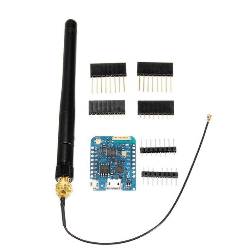 D1 Mini Pro NodeMCU WiFi LUA ESP8266 ESP-12 WeMos Microcontroller w/ Antenna - Envistia Mall