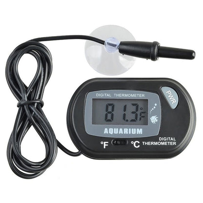 Digital LCD Aquarium / Terrarium Thermometer Temperature Sensor with Batteries (2 Pack) - Envistia Mall