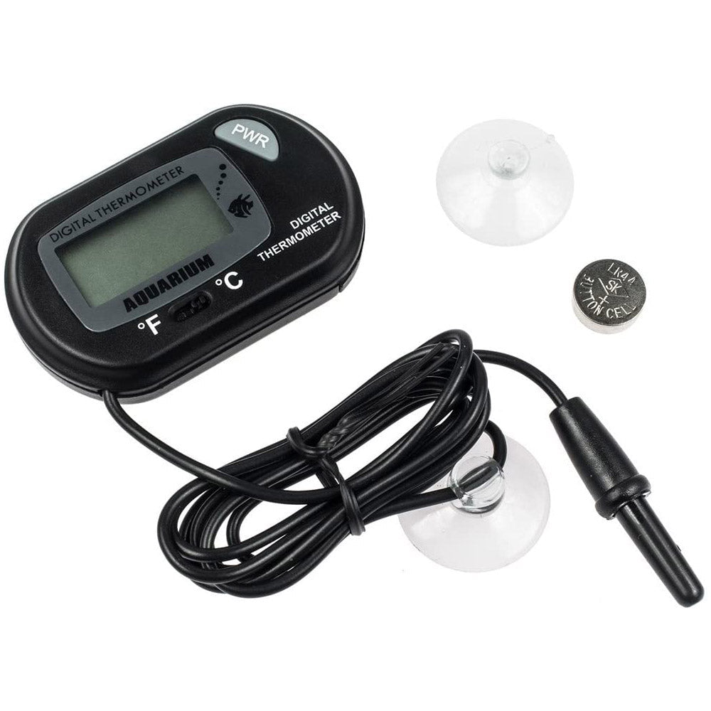 Mini Digital Thermometer Pet Electronic LCD Display Temperature Meter for  Reptile Box Fish Tank Temperature Measure