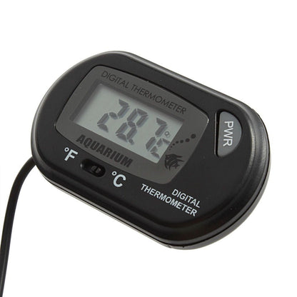 Digital LCD Aquarium Terrarium Thermometer Water Temperature Sensor with Battery - Envistia Mall