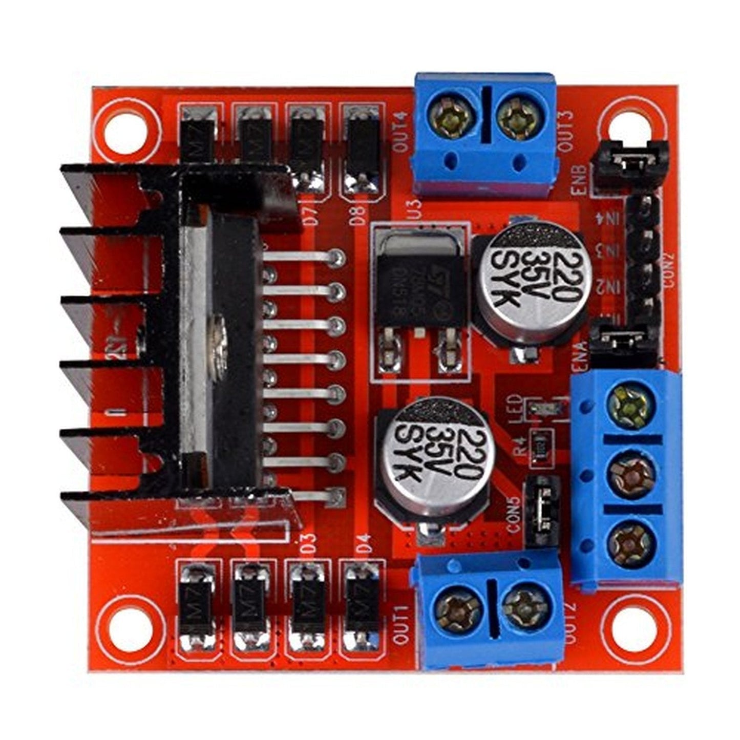 Dual H Bridge L298N PWM Stepper Motor Drive Controller Board Module (5 Pack) - Envistia Mall