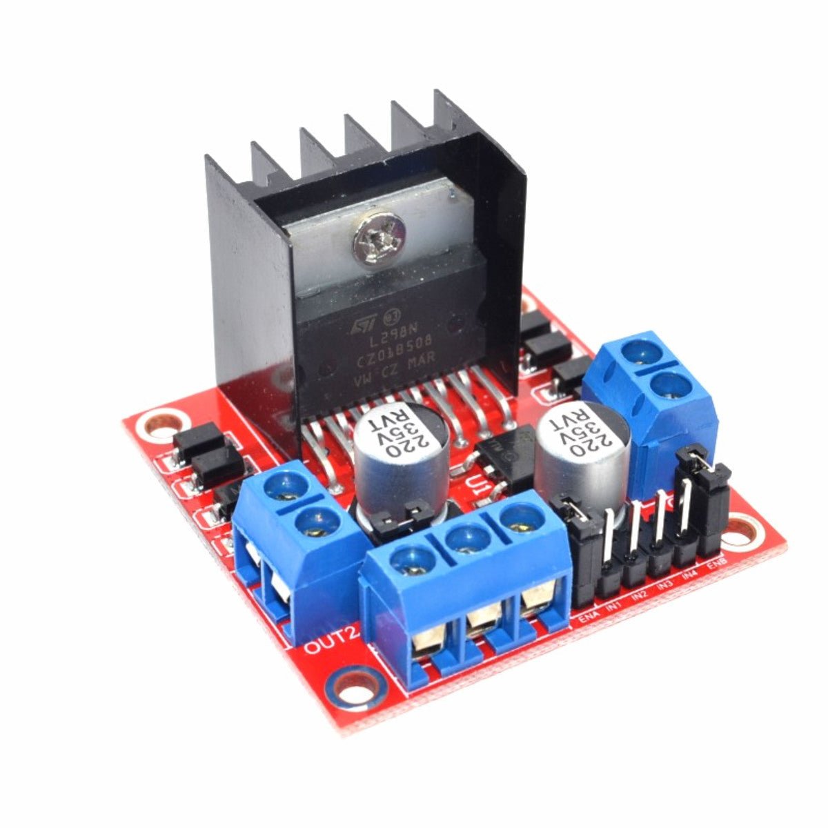 Dual H Bridge L298N PWM Stepper Motor Drive Controller Board Module (5 Pack) - Envistia Mall