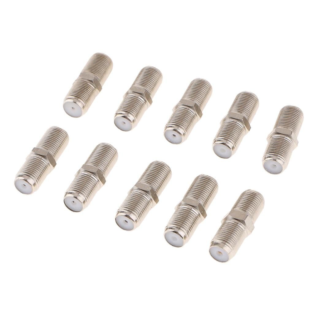 F Type Female to Female F81 UHF Coaxial Coupler for TV RG-6 RG-59 75 Ohm Cable - Envistia Mall