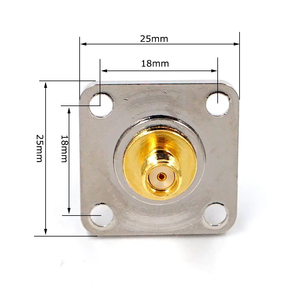 Flange Mount SO239 UHF Female Jack to SMA Female Jack RF Panel Connector 4 Hole - Envistia Mall