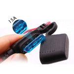 In-Line Waterproof Auto Mini Blade ATC 10A/15A/30A/40A Fuse Holder with 10AWG Wire from Envistia Mall