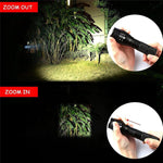 LED Tactical Flashlight - 1000 Lumen XML-T6 Zoomable, Waterproof, Super Bright with 5 Light Modes - Envistia Mall
