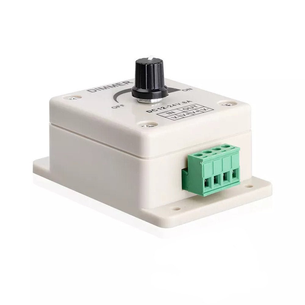 HiLetgo 3pcs DC12-24V 8Amp 0%-100% PWM Dimming Controller for LED Lights, Ribbon Lights,Tape Lights,Dimmer is compatible with Hilight, LEDwholesaler, fillite, and others' strips HiLetgo 3pcs DC12-24V 8Amp 0%-100% PWM Dimming Controller for LED Lights, Ribbon Lights,Tape Lights,Dimmer is compatible with Hilight, LEDwholesaler, fillite, and others' strips