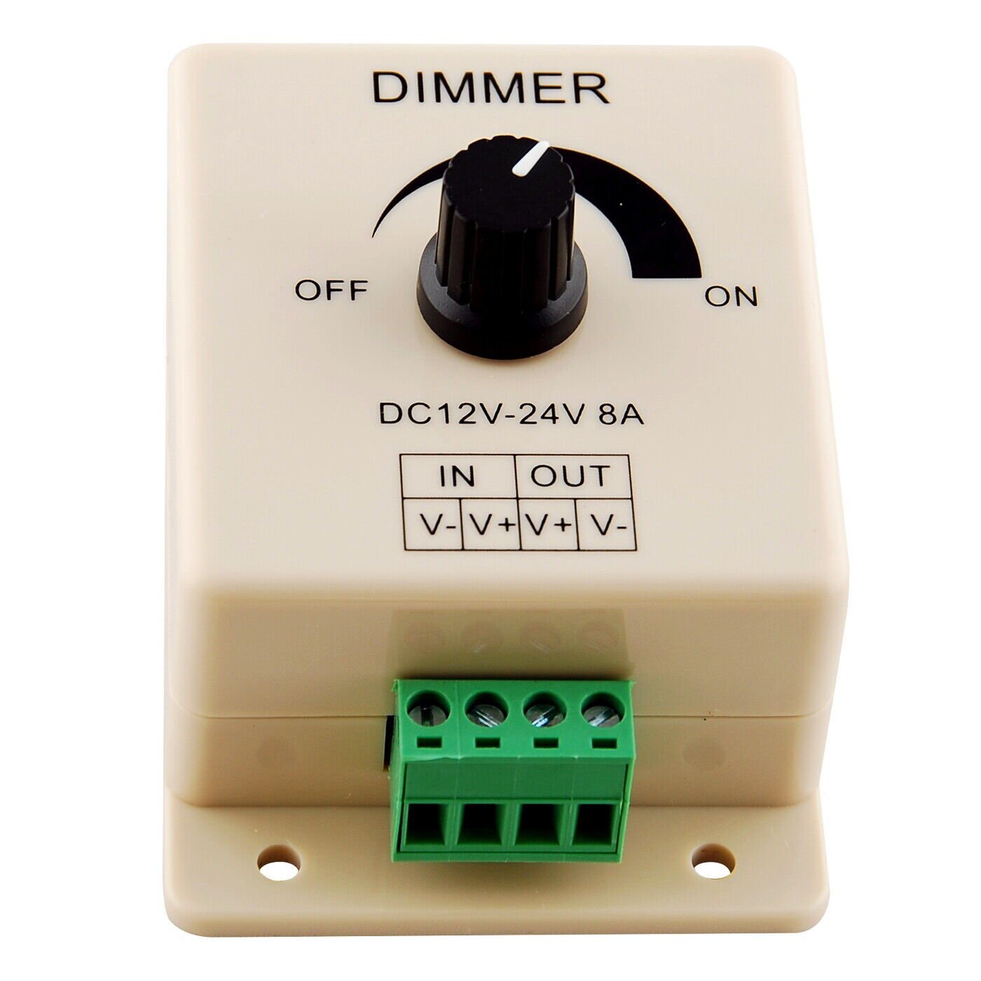 HiLetgo 3pcs DC12-24V 8Amp 0%-100% PWM Dimming Controller for LED HiLetgo 3pcs DC12-24V 8Amp 0%-100% PWM Dimming Controller for LED