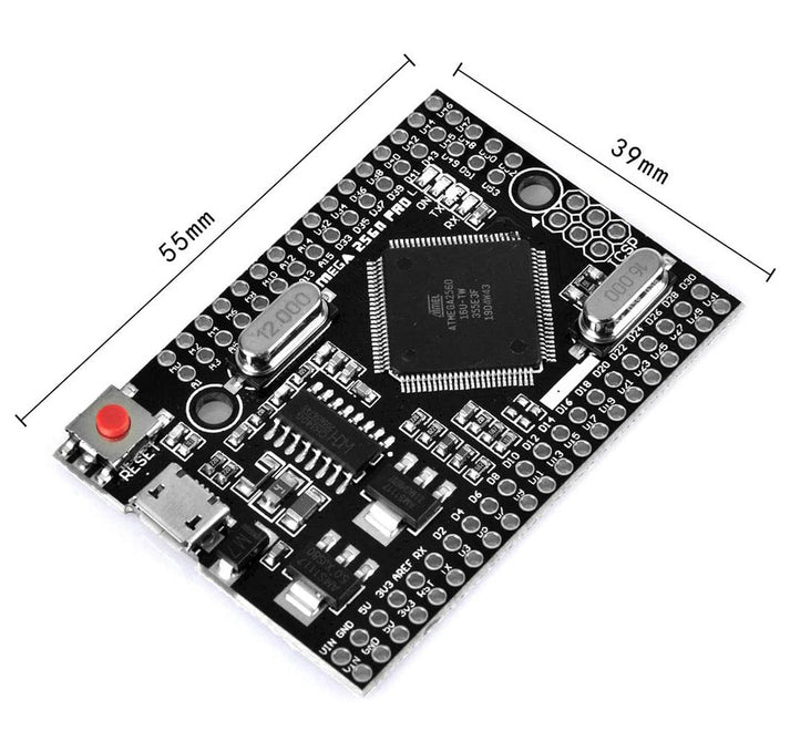 MEGA2560 PRO MINI ATmega2560-16AU CH340G Development Board for Arduino ...