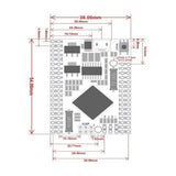 MEGA2560 PRO MINI ATmega2560-16AU CH340G Development Board for Arduino Dimensional Drawing- Envistia Mall