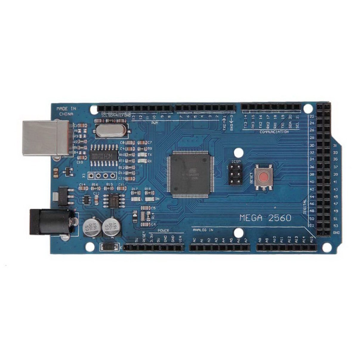 MEGA2560 R3 ATmega2560-16AU CH340G Development Board Arduino + Free USB Cable - Envistia Mall