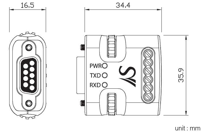 Mini RS232 to RS422/RS485 Serial Adapter / Converter CS-428/9AT-mini2 - Envistia Mall