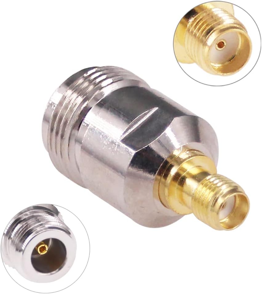 N-Type Female Jack to SMA Female Jack RF Adapter Barrel Connector - Envistia Mall
