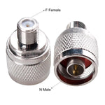 N-Type Male Plug to F Female Jack RF Adapter Barrel Connector - Envistia Mall