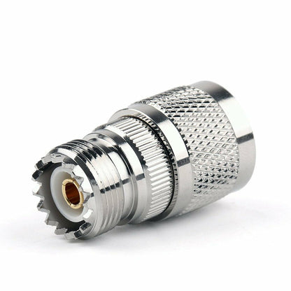 N-Type Male Plug to SO-239 (PL-259 Female) Jack RF Adapter Barrel Connector - Envistia Mall