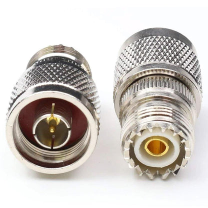 N-Type Male Plug to SO-239 (PL-259 Female) Jack RF Adapter Barrel Connector - Envistia Mall