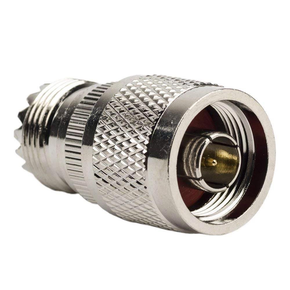 N-Type Male Plug to SO-239 (PL-259 Female) Jack RF Adapter Barrel Connector - Envistia Mall