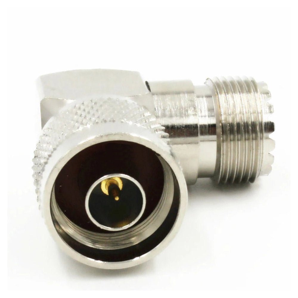 N-Type Male Plug to SO-239 UHF Female Jack Right-Angle RF Adapter Connector - Envistia Mall