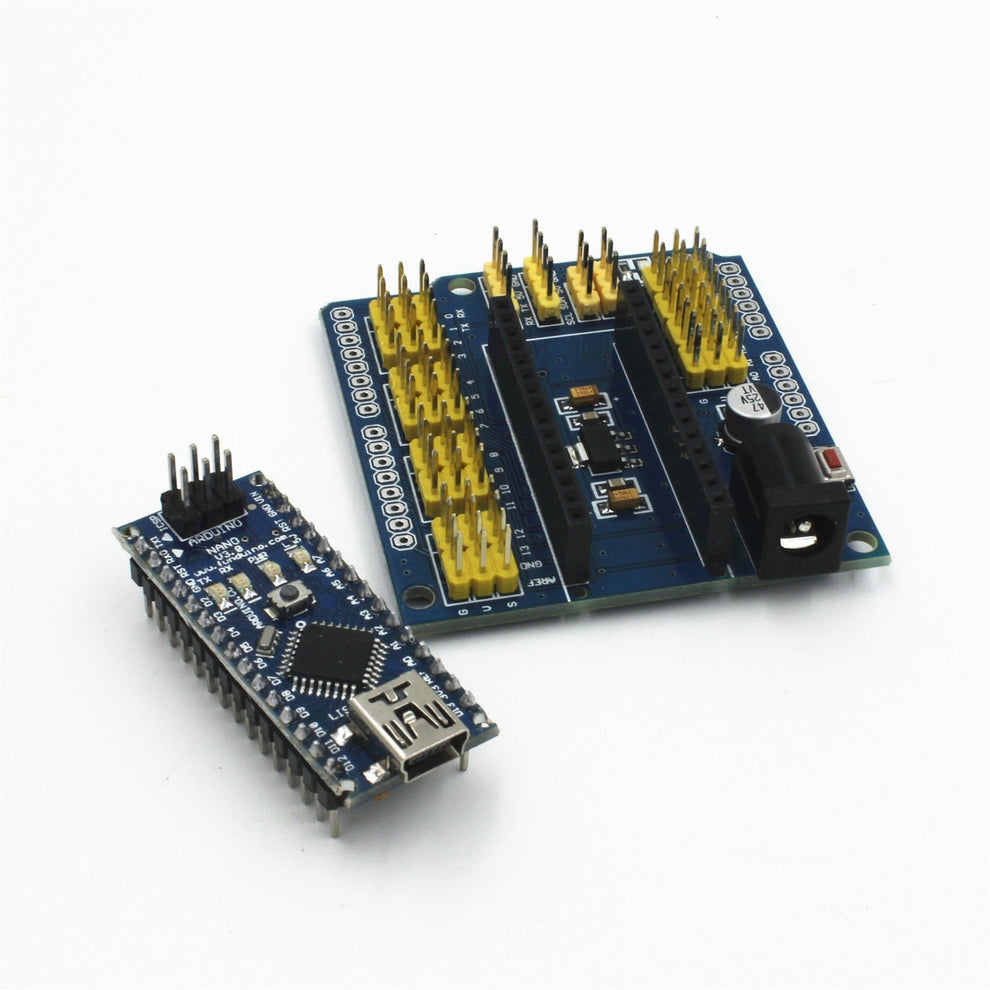 Nano 3.0 Micro-Controller ATMEGA328P with I / O Expansion Shield ...