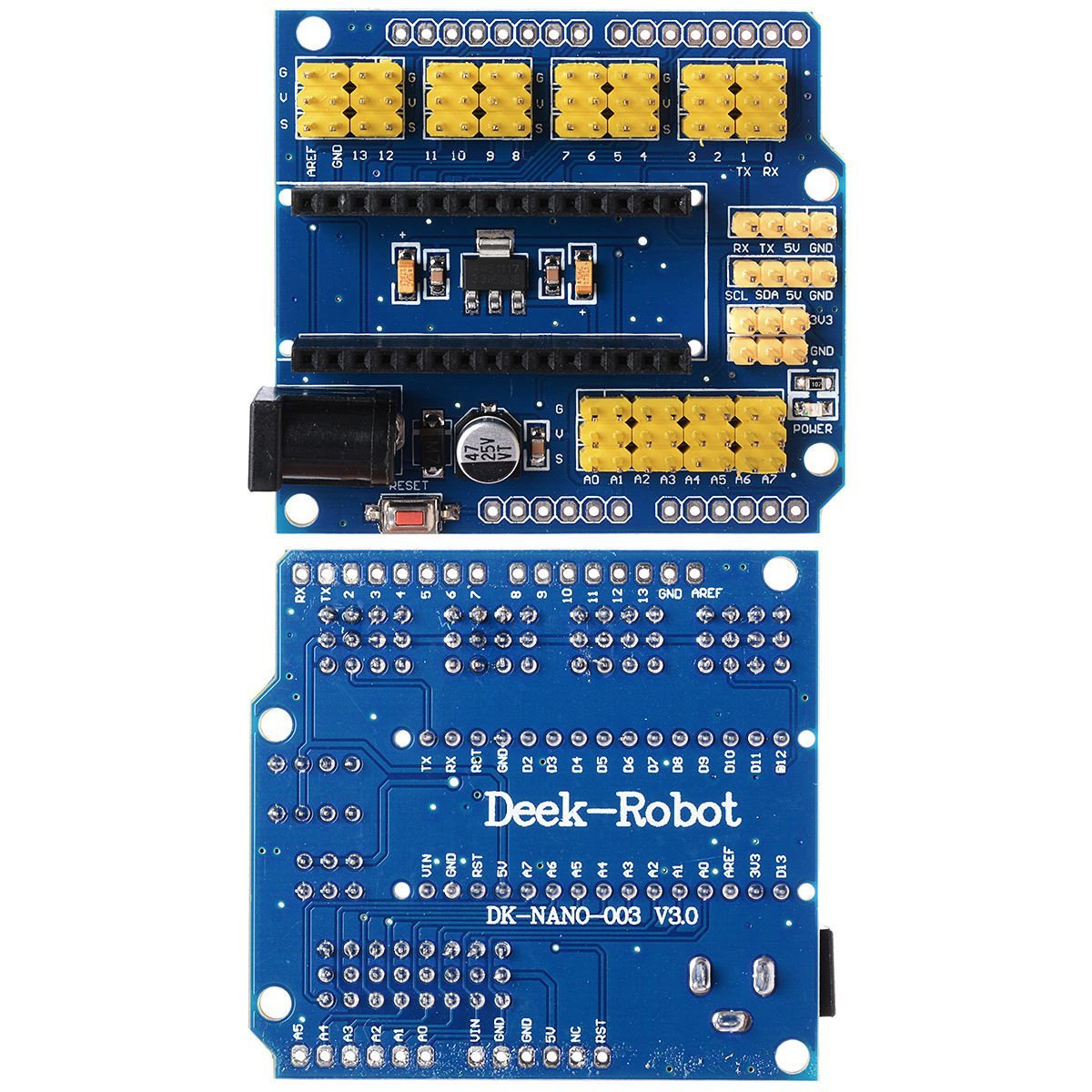 Nano 3.0 Micro-Controller ATMEGA328P with I / O Expansion Shield Module Arduino - Envistia Mall