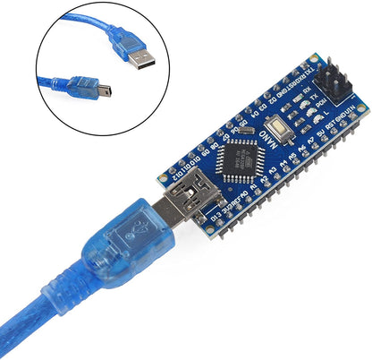 Nano V3.0 ATmega328 CH340G 5V 16M Micro-controller with Mini USB Cable Arduino - Envistia Mall