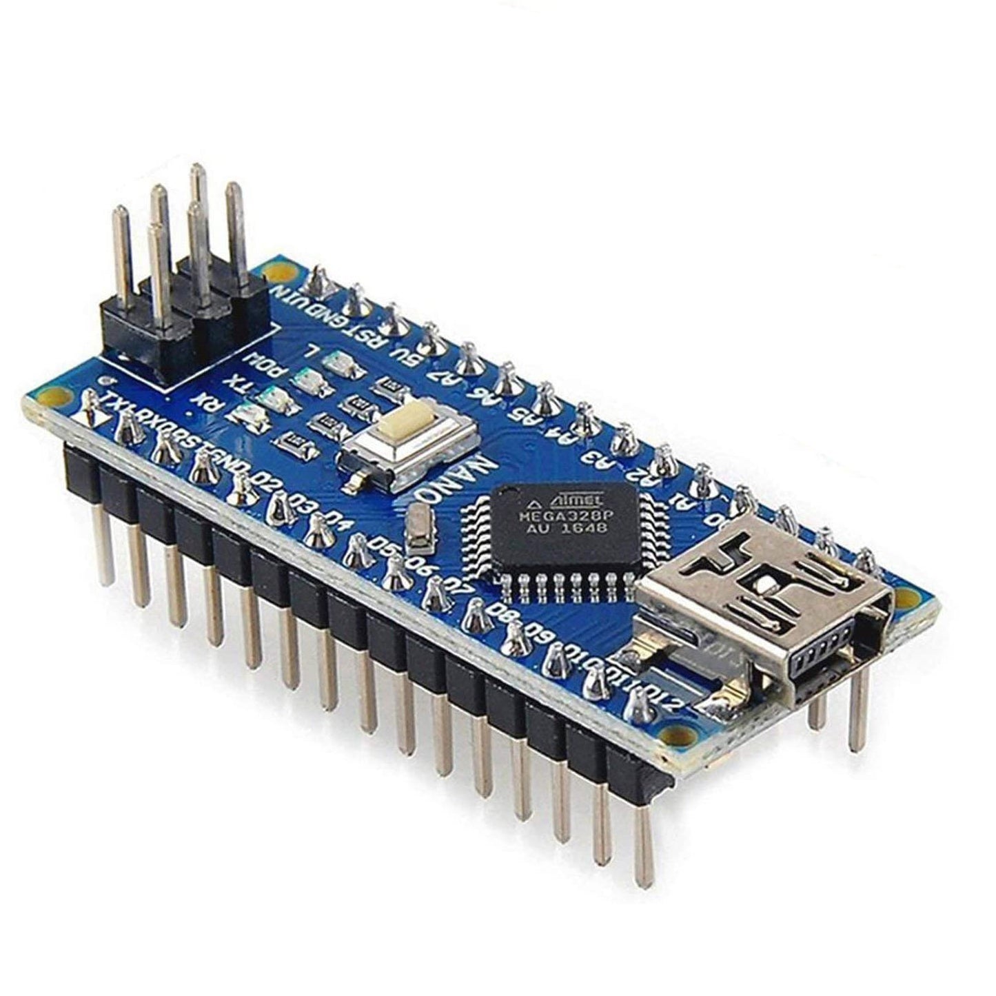 Nano V3.0 Micro-Controller with ATmega328P 16MHz 5.0V CH340G USB Driver & Mini-USB Connector - Envistia Mall