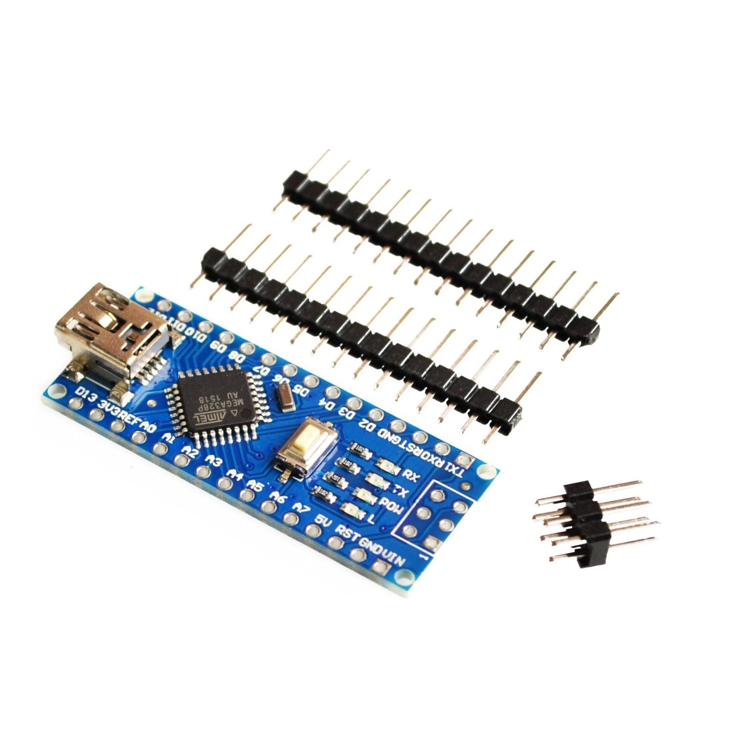 Nano V3.0 Micro-Controller with ATmega328P 16MHz 5.0V CH340G USB Driver & Mini-USB Connector - Envistia Mall