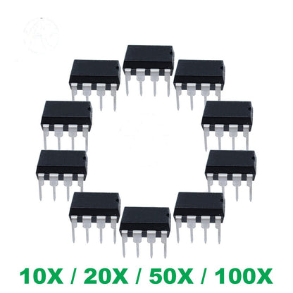 NE555P NE555 DIP-8 TI High Precision Oscillator Timer IC 555 10/20/50/100 Pcs - Envistia Mall