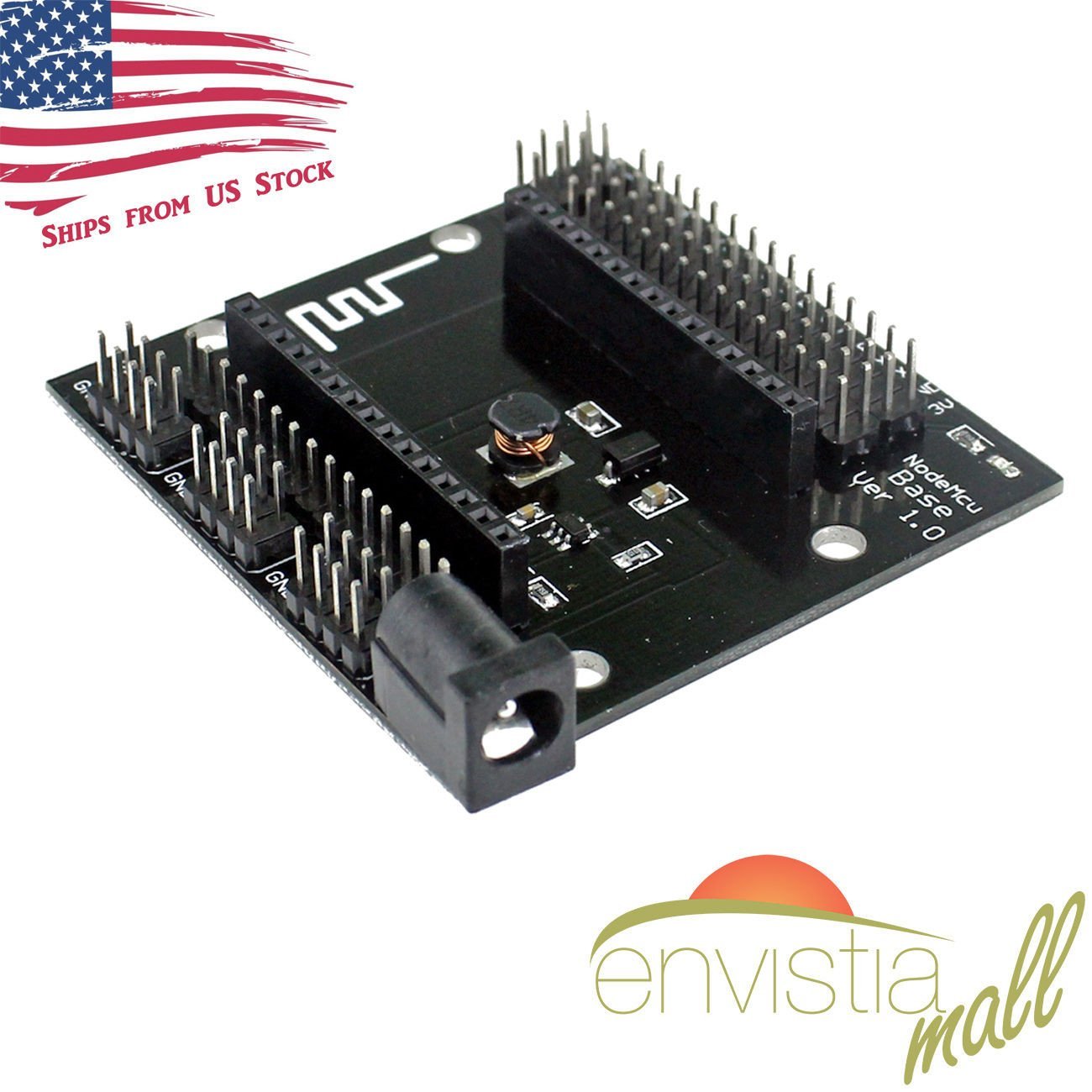 NodeMCU ESP8266 Base I/O Expansion Testing Development Breadboard Node MCU V3 - Envistia Mall