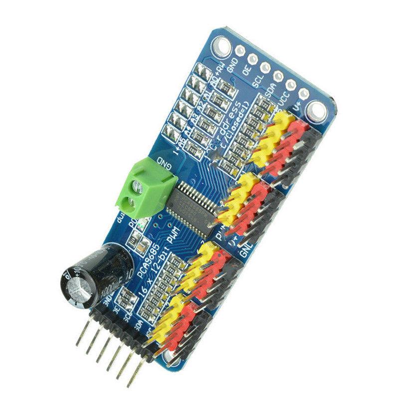 PCA9685 16-Channel 12-bit PWM Servo Motor Driver I2C Module For Arduino - Envistia Mall