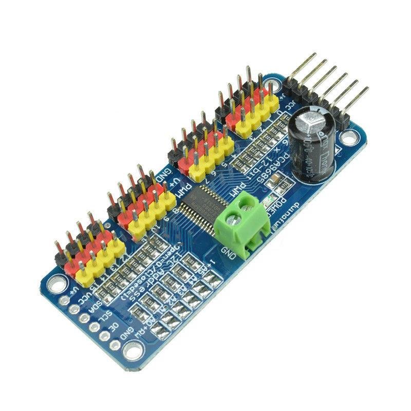 PCA9685 16 Channel 12-bit I2C PWM Servo Motor Driver Module For Arduino ...