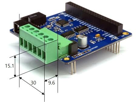 PES-2404 PHPoC DC Motor Controller Board for PHPoC Blue and Black Development Boards - Envistia Mall