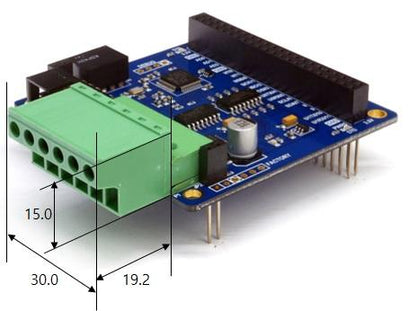 PES-2404 PHPoC DC Motor Controller Board for PHPoC Blue and Black Development Boards - Envistia Mall