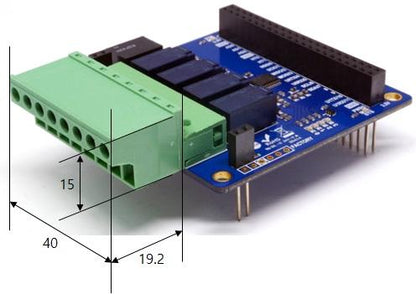 PHPoC 4-Port Relay Expansion Board PES-2401 for PHPoC Blue and Black Development Boards - Envistia Mall