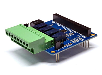 PHPoC 4-Port Relay Expansion Board PES-2401 for PHPoC Blue and Black Development Boards - Envistia Mall