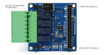 PHPoC 4-Port Relay Expansion Board PES-2401 for PHPoC Blue and Black Development Boards - Envistia Mall