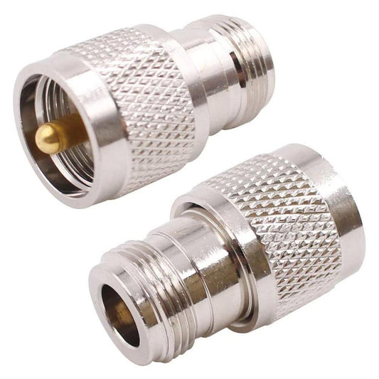PL-259 UHF Male Plug to N-Type Female Jack RF Adapter Connector - Envistia Mall