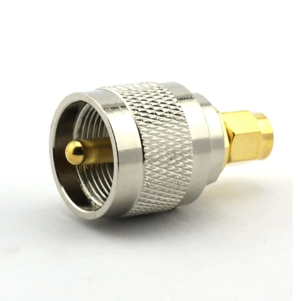 PL259 UHF Male Plug to SMA Male Plug RF Adapter Barrel Connector - Envistia Mall