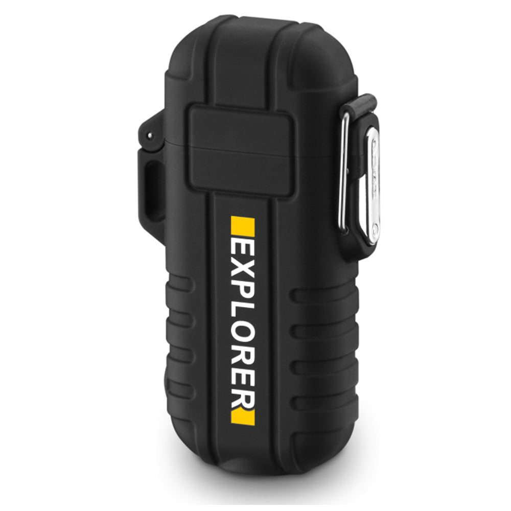 Plasma Electric USB Rechargeable Flameless Lighter Waterproof Windproof Dual Arc with Flashlight from Radion Lighters