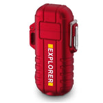 Plasma Electric USB Rechargeable Flameless Lighter Waterproof Windproof Dual Arc with Flashlight - Envistia Mall