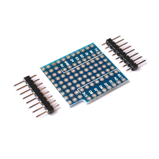 ProtoBoard Double Sided Perf Board Prototyping Shield for Wemos D1 Mini - Envistia Mall