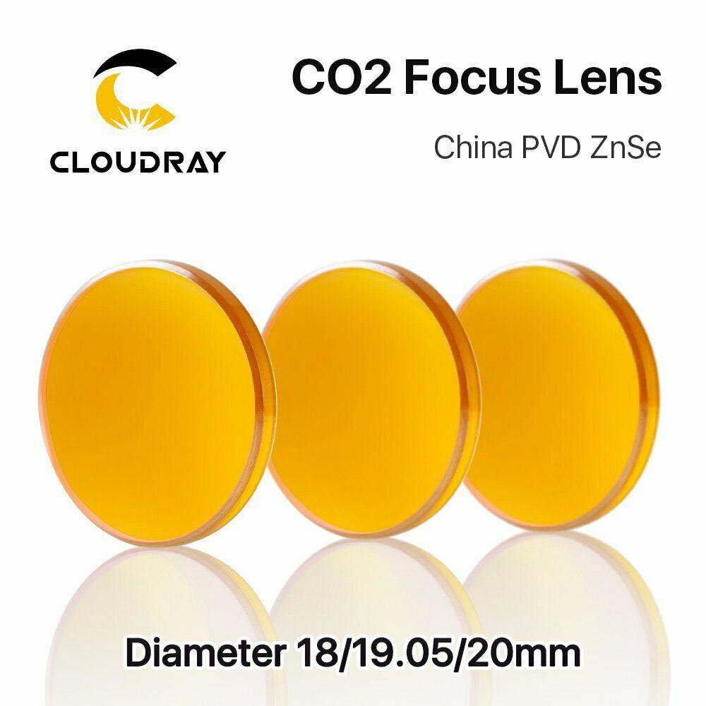 Cloudray PVD ZnSe CO2 Laser Focus Lens 20mm Diameter FL 38.1mm to 101.6mm from Envistia Mall