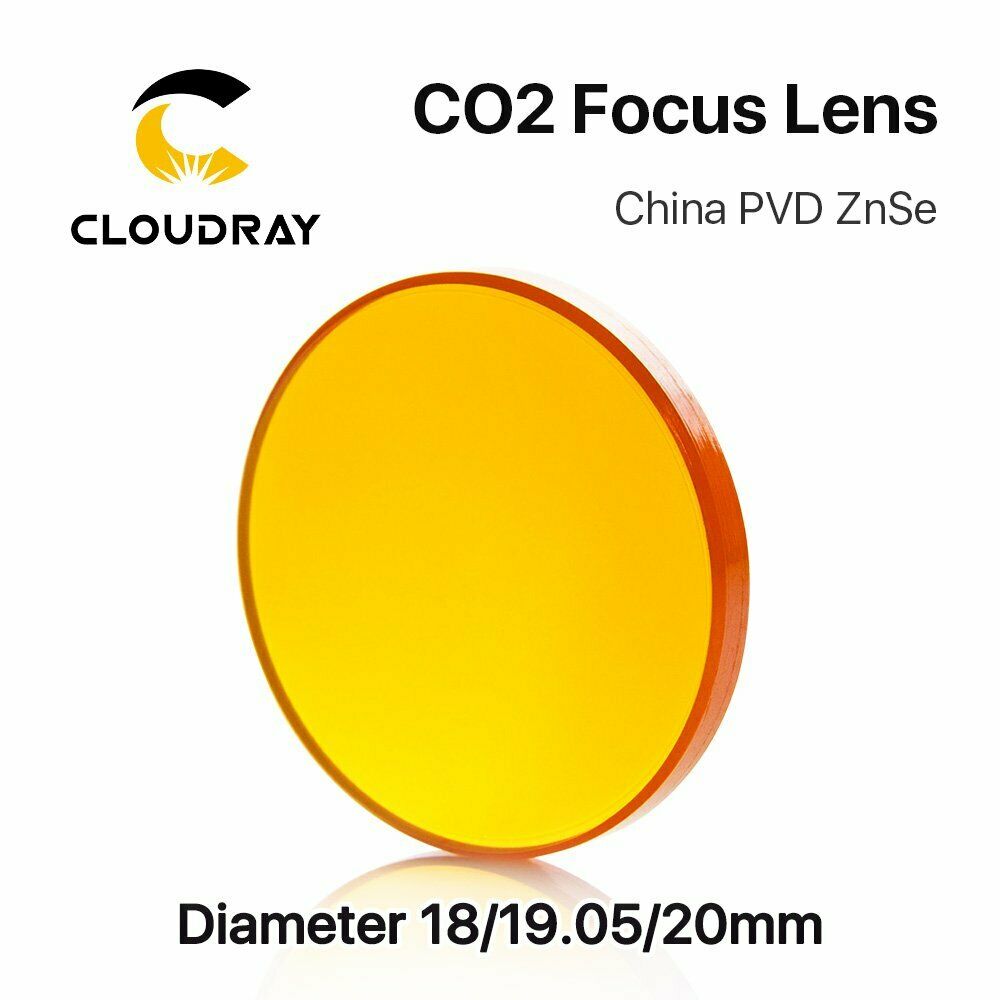 Cloudray PVD ZnSe CO2 Laser Focus Lens 20mm Diameter FL 38.1mm to 101.6mm from Envistia Mall