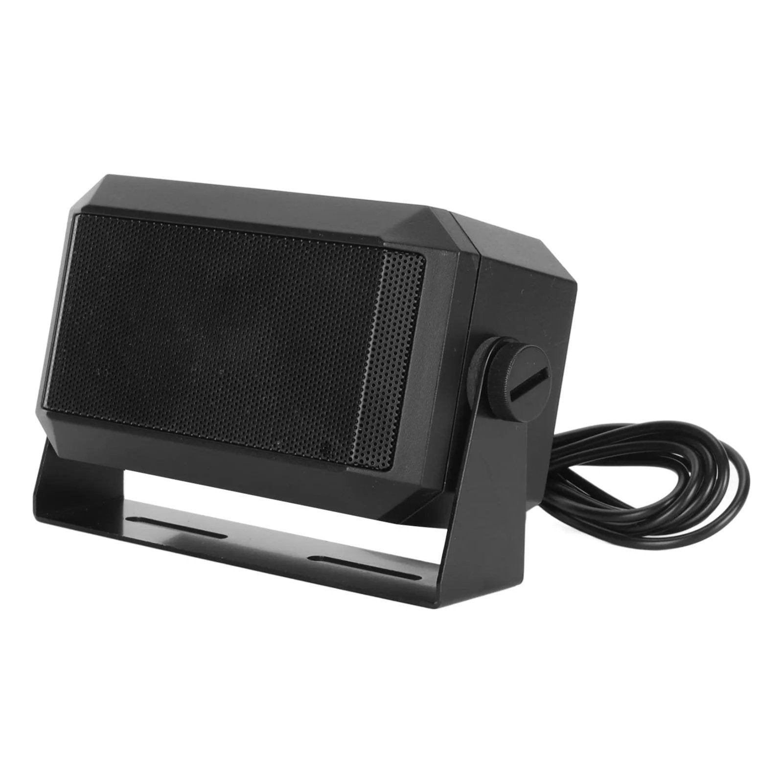 Rectangular External Communications Speaker for CB, Ham, GMRS Radio, and Police Scanners - Black, 5 Watts - Envistia Mall