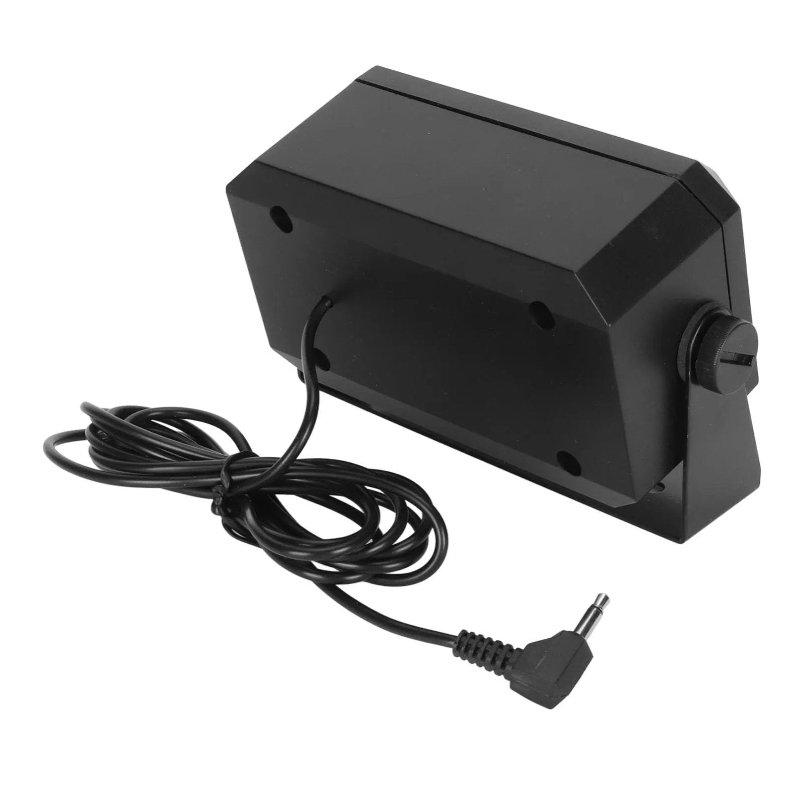 Rectangular External Communications Speaker for CB, Ham, GMRS Radio, and Police Scanners - Black, 5 Watts - Envistia Mall